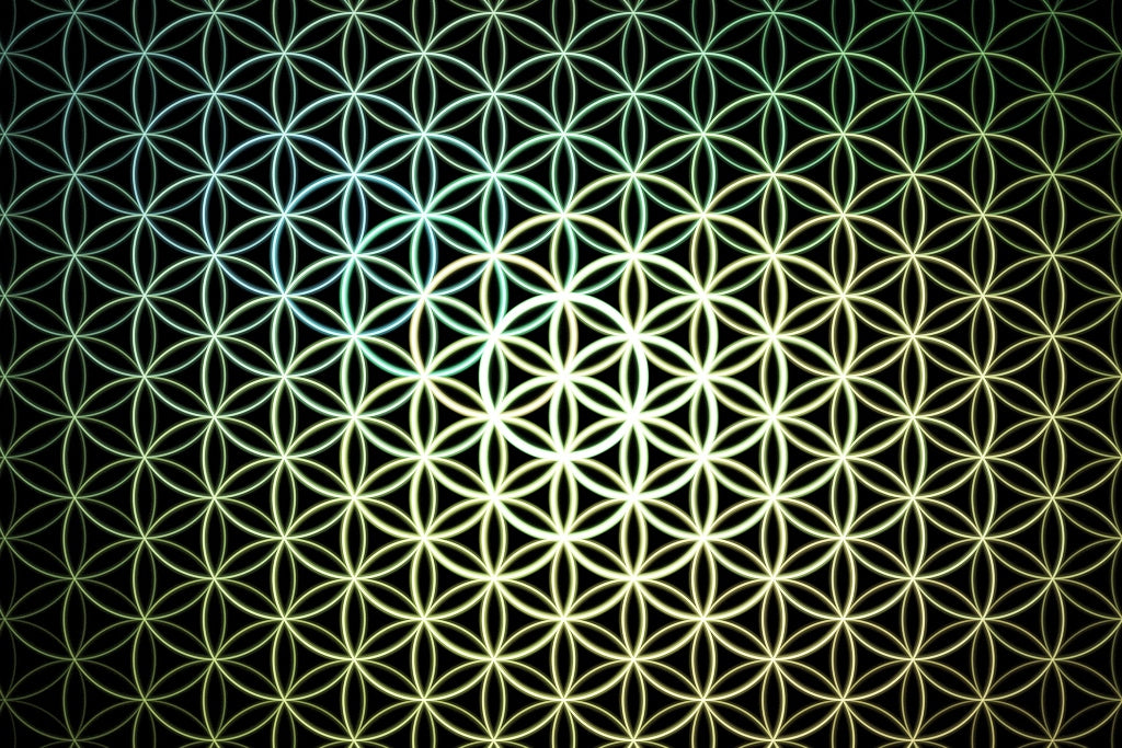 FLOWER OF LIFE8 |GOLDEN NECKLACE ARTPIECE 2019